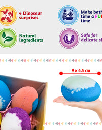 Dinosaur Bath Bomb With Toy Inside, Children's Dinosaur Bath Bomb, Dino Fizz