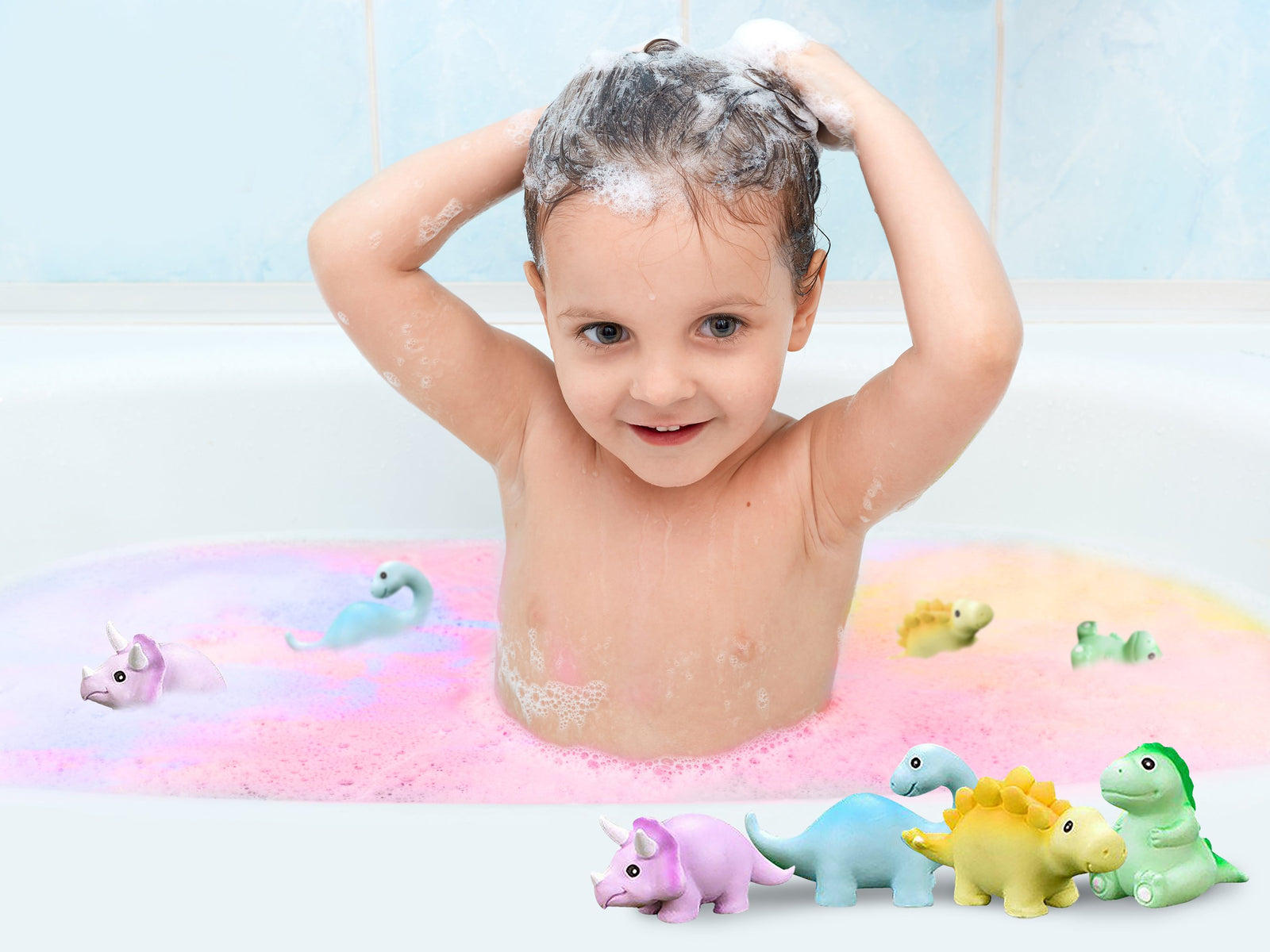Dinosaur Bath Bomb With Toy Inside, Children's Dinosaur Bath Bomb, Dino Fizz