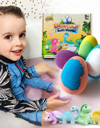 Dinosaur Bath Bomb With Toy Inside, Children's Dinosaur Bath Bomb, Dino Fizz