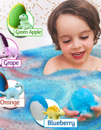 Dinosaur Bath Bomb With Toy Inside, Children's Dinosaur Bath Bomb, Dino Fizz