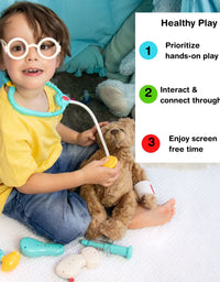 Doctor Kit for Kids, Toy Doctor Kit for toddlers 3-5