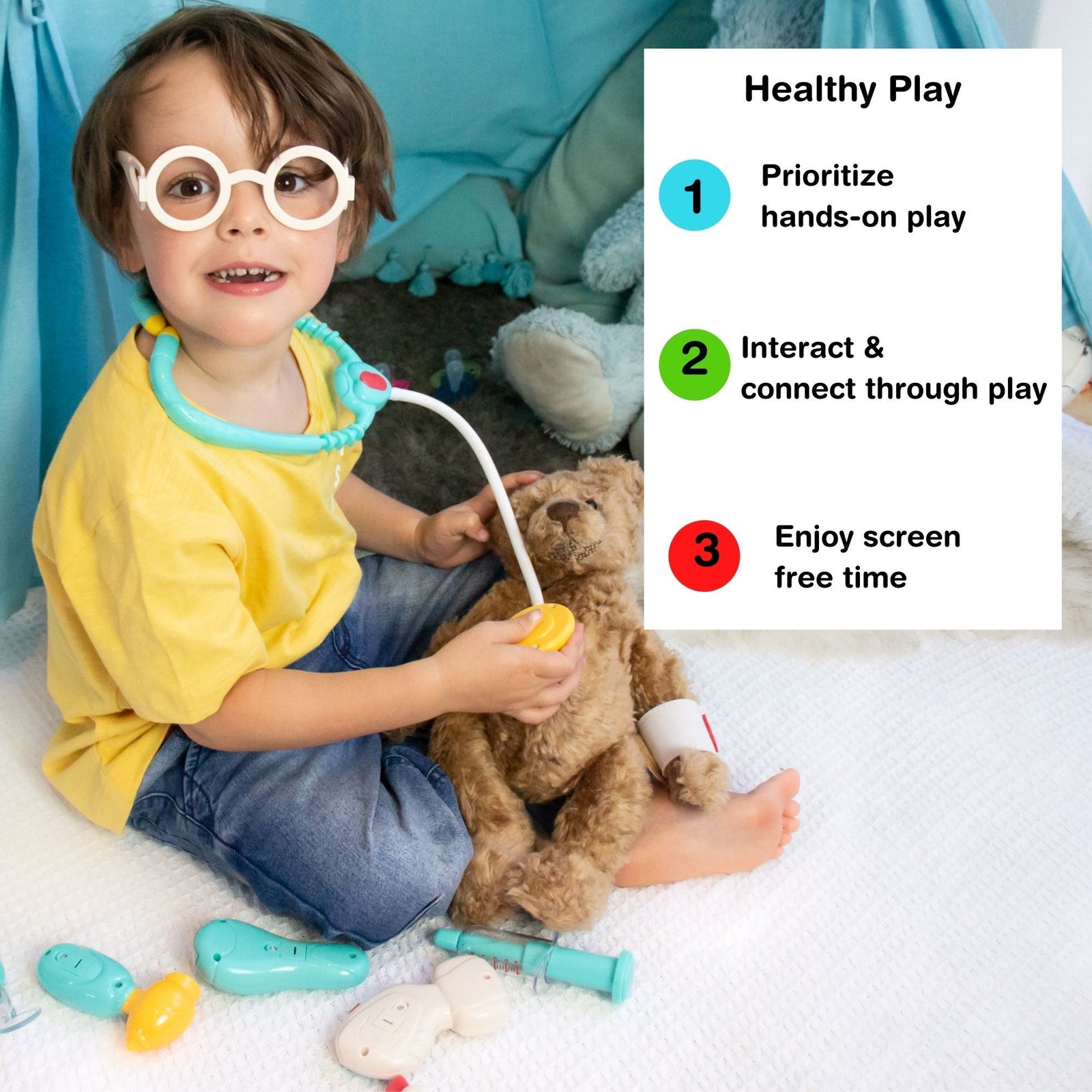 Doctor Kit for Kids, Toy Doctor Kit for toddlers 3-5