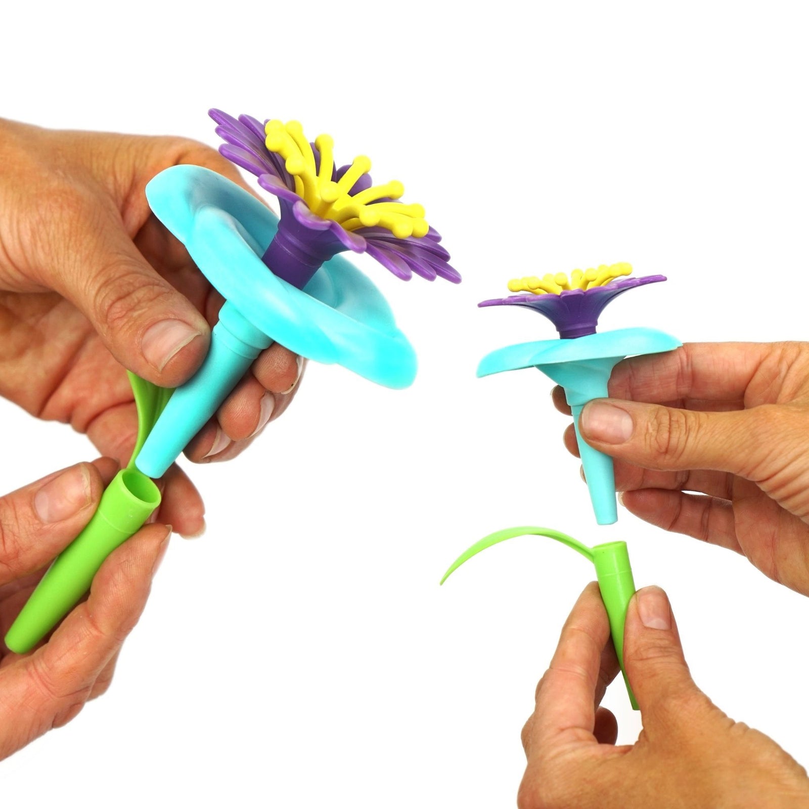 Build A Flower Garden, Colorful Flower Stacking Toy 47 Pcs