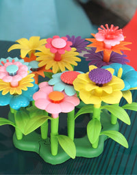 Flower Garden Building Toy, Build A Flower Garden Toddler Toy 110Pc