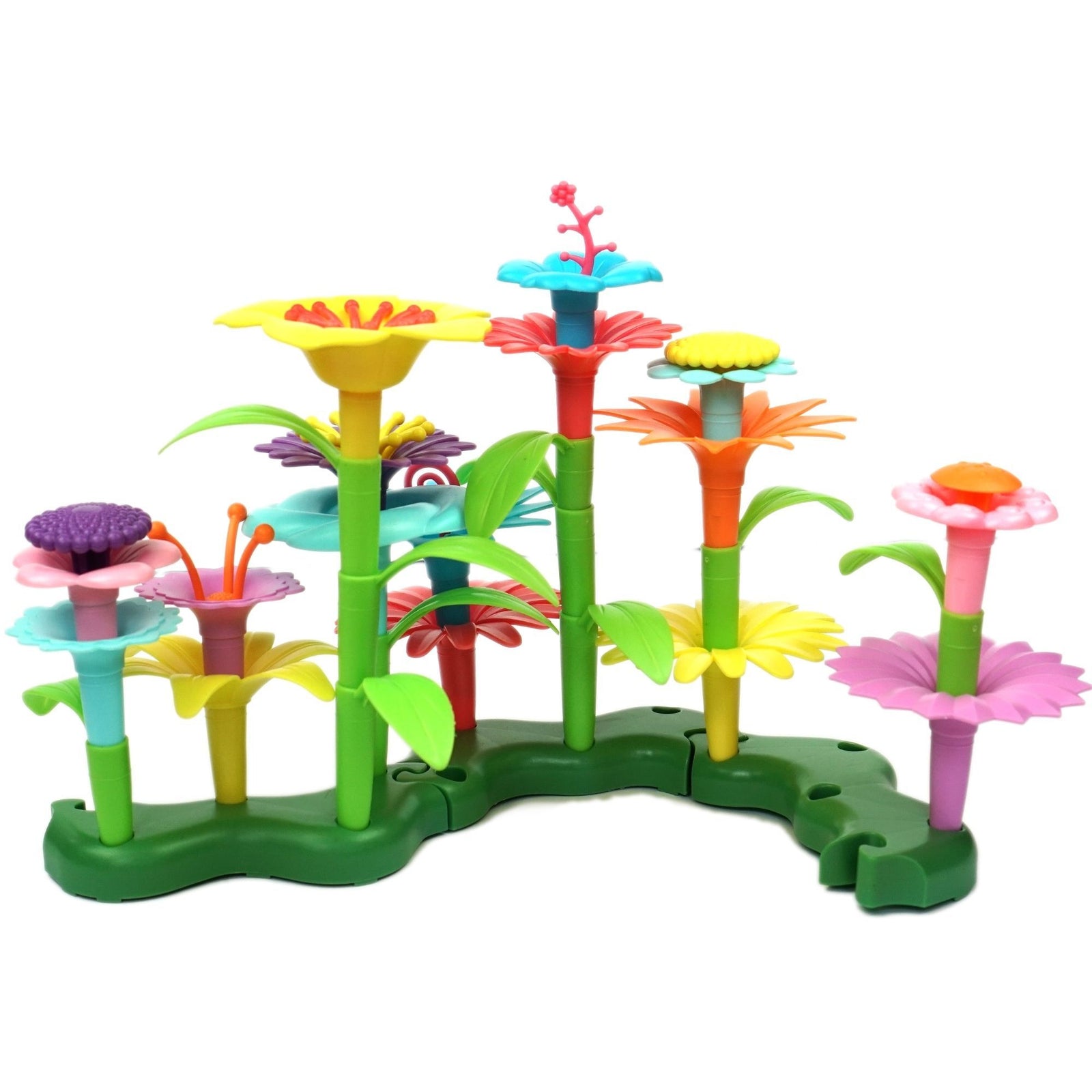 Build A Flower Garden, Colorful Flower Stacking Toy 47 Pcs