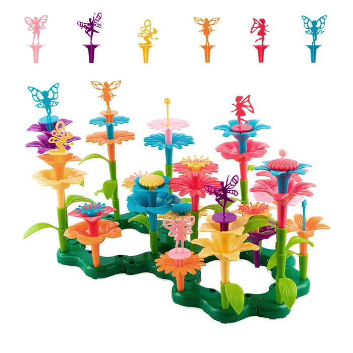 Flower Garden Building Toy, Build A Flower Garden Toddler Toy 110Pc