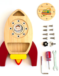 Montessori Screwdriver Board Set, Kids Busy Board Toy