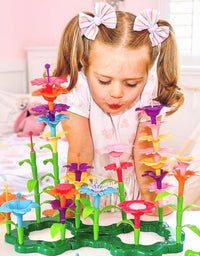 Flower Garden Building Toy, Build A Flower Garden Toddler Toy 110Pc