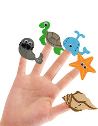 Kids Sewing Crafts for Kids , Easy Puppet Making Kit, Felt Crafts Childrens Simple Christmas Sewing Project