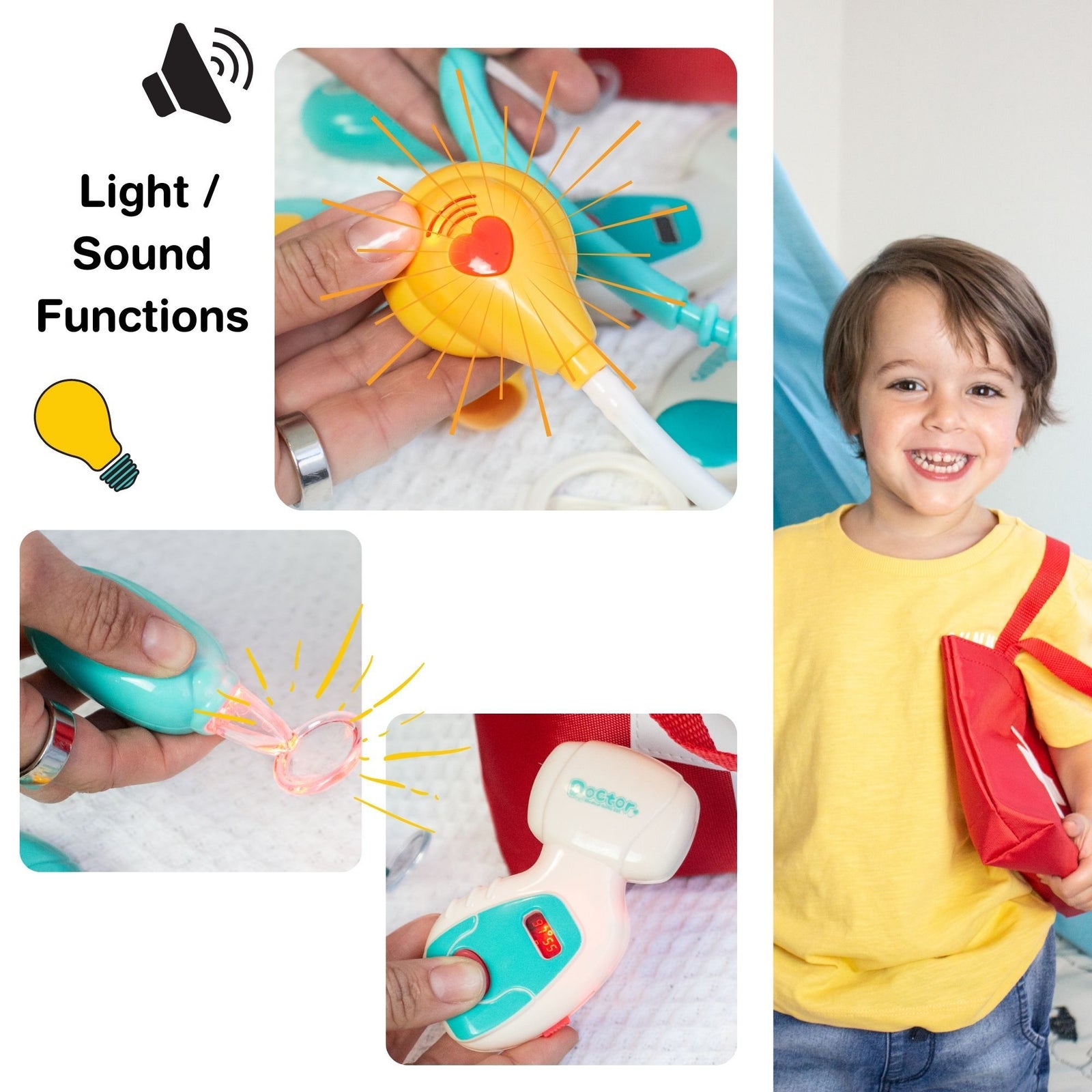 Doctor Kit for Kids, Toy Doctor Kit for toddlers 3-5