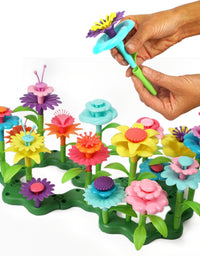 Flower Garden Building Toy, Build A Flower Garden Toddler Toy 110Pc
