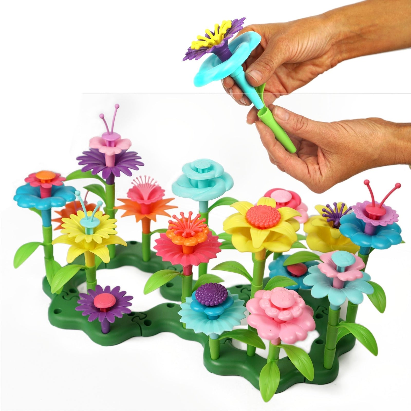 Flower Garden Building Toy, Build A Flower Garden Toddler Toy 110Pc