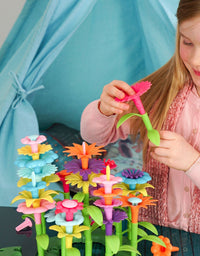 Flower Garden Building Toy, Build A Flower Garden Toddler Toy 110Pc