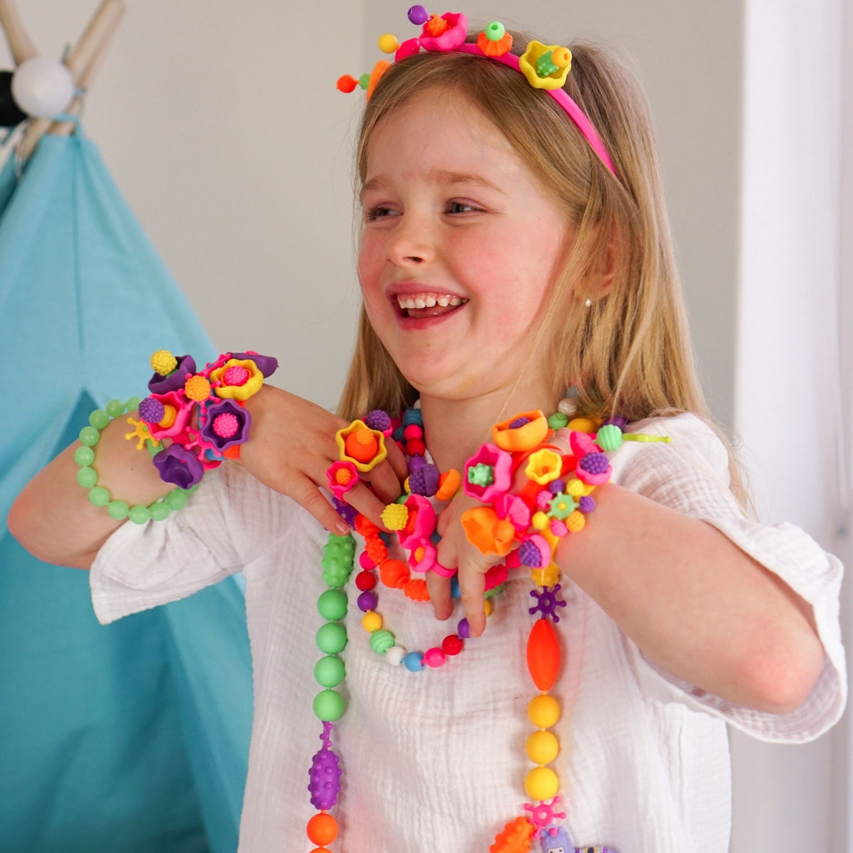Pop Beads Jewelry Making Kit for Girls, Toy Jewelry