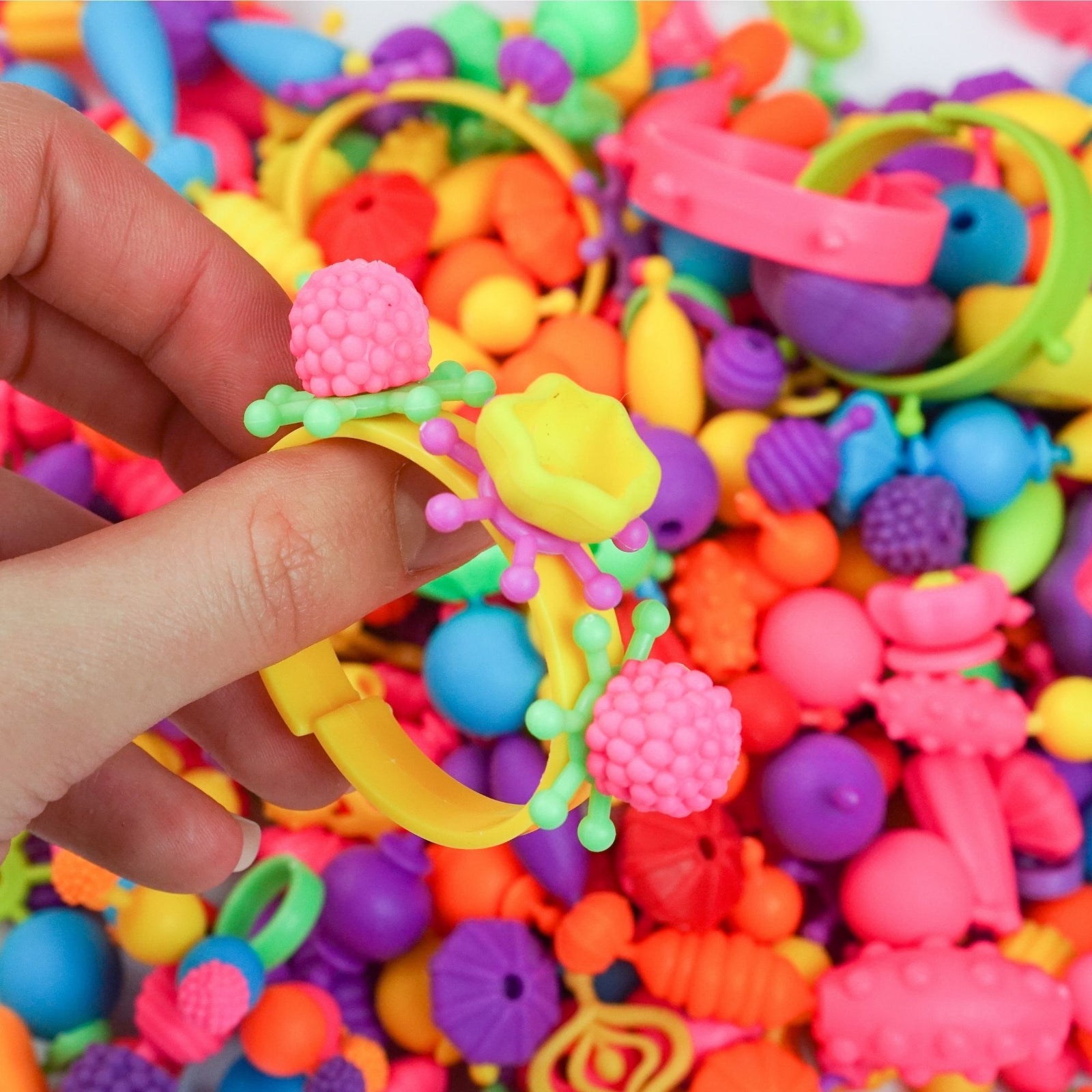 Snap Pop Beads Jewelry Making Kit for Girls, Toy Jewelry