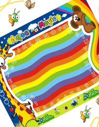 Water Doodle Mat for Toddlers, Preschooler Aqua Drawing Mat
