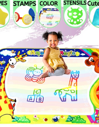 Water Doodle Mat for Toddlers, Preschooler Aqua Drawing Mat