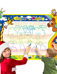 Water Doodle Mat for Toddlers, Preschooler Aqua Drawing Mat