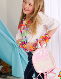 Snap Pop Beads Jewelry Making Kit for Girls, Toy Jewelry