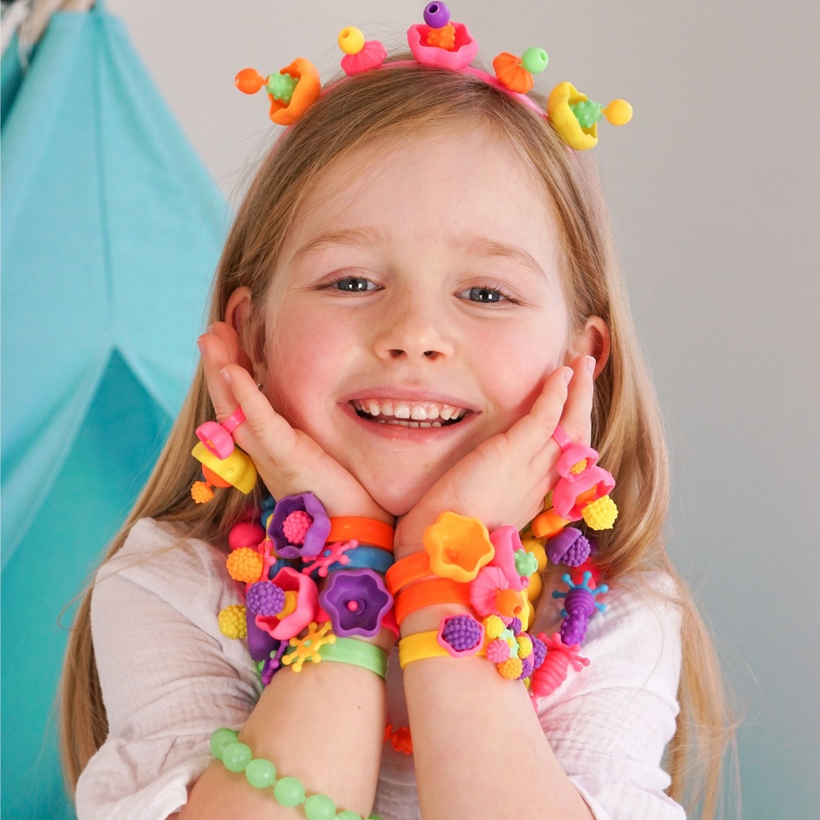 Pop Beads Jewelry Making Kit for Girls, Toy Jewelry
