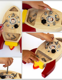 Montessori Screwdriver Board Set, Kids Busy Board Toy