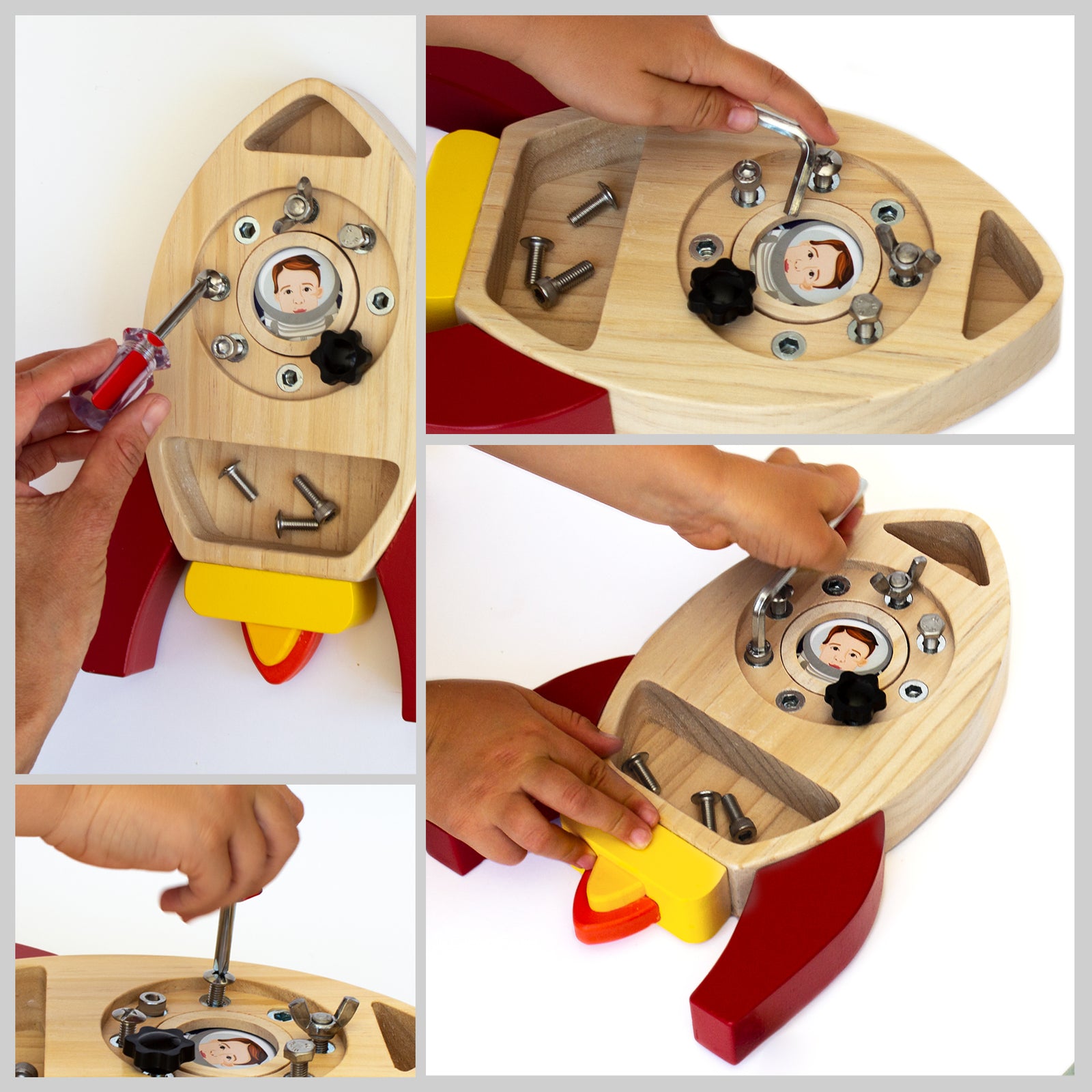 Montessori Screwdriver Board Set, Kids Busy Board Toy