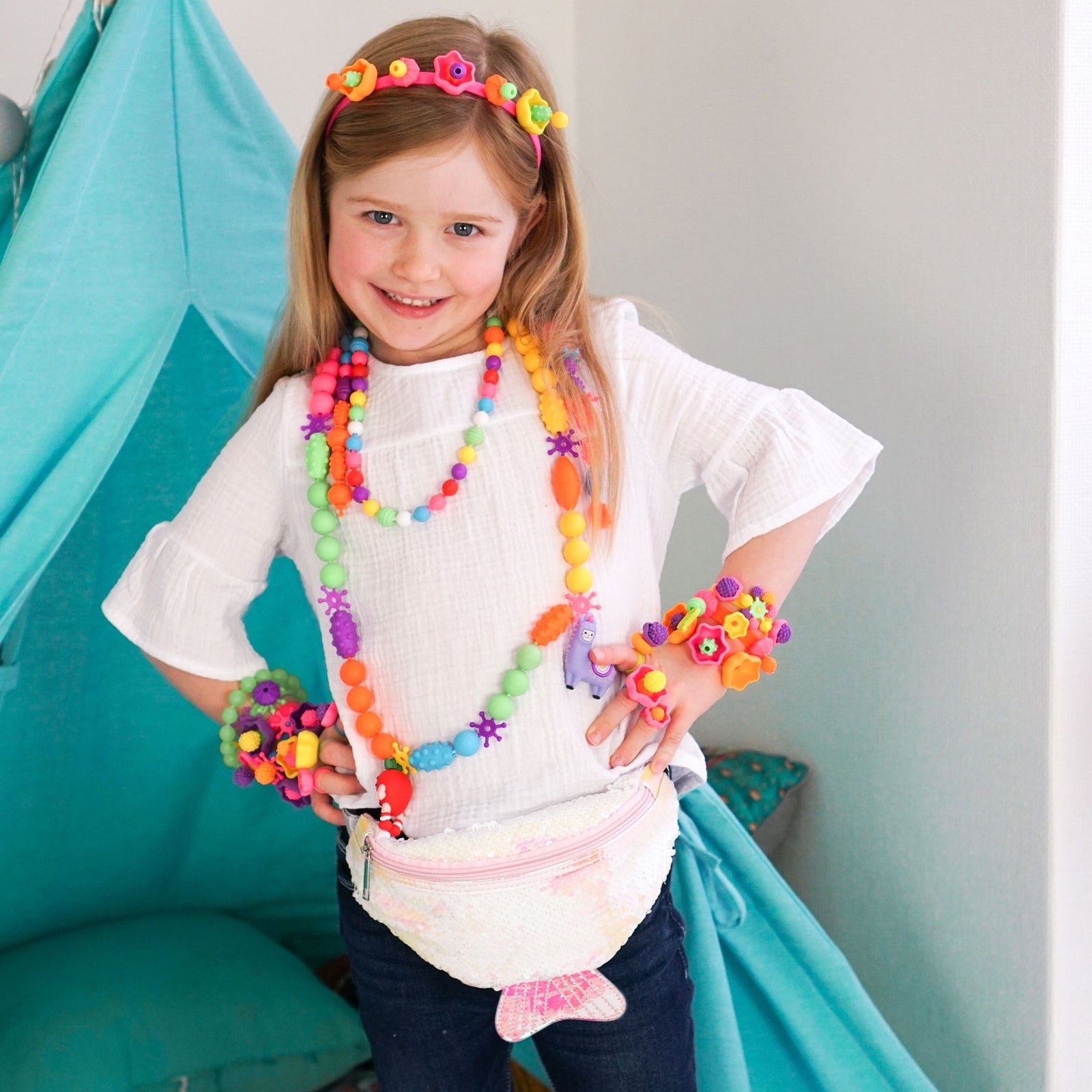 Pop Beads Jewelry Making Kit for Girls, Toy Jewelry