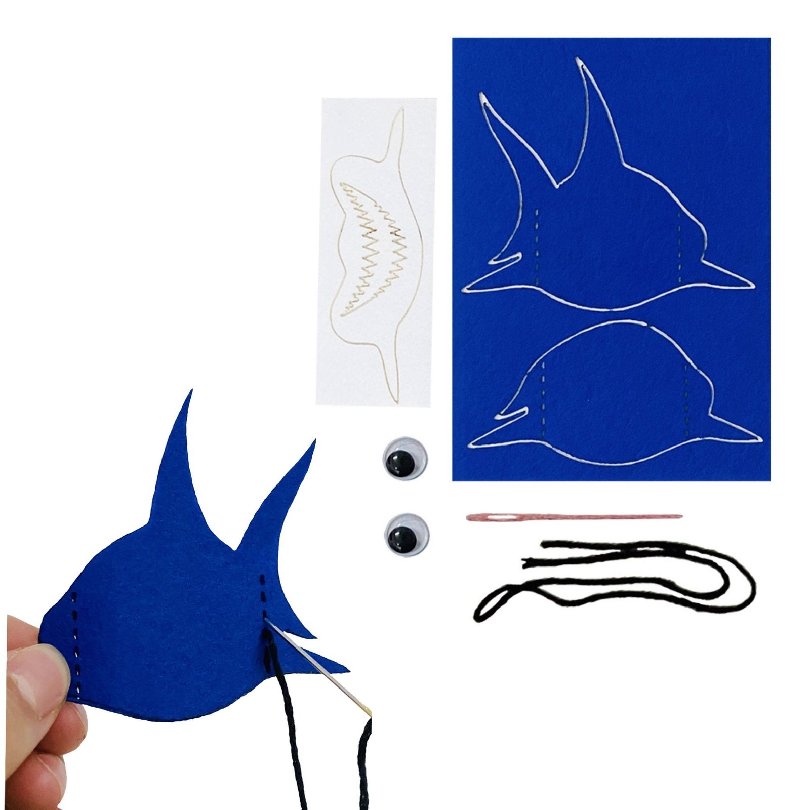 Kids Sewing Crafts for Kids , Easy Puppet Making Kit, Felt Crafts Childrens Simple Christmas Sewing Project