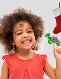 Kids Sewing Crafts for Kids , Easy Puppet Making Kit, Felt Crafts Childrens Simple Christmas Sewing Project