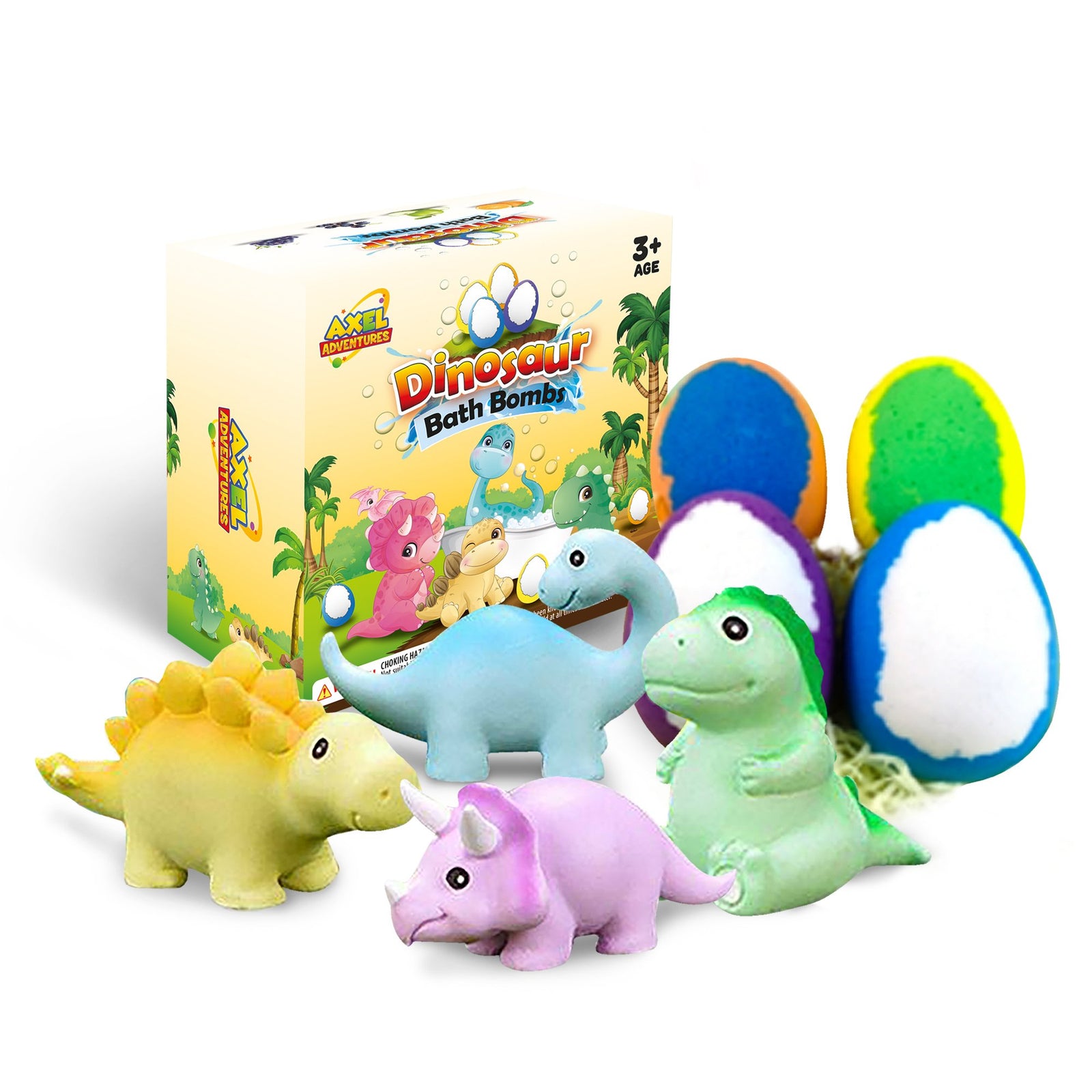 Dinosaur Bath Bomb With Toy Inside, Children's Dinosaur Bath Bomb, Dino Fizz