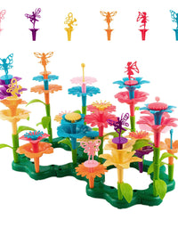 Flower Garden Building Toy, Build A Flower Garden Toddler Toy 110Pc
