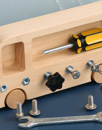 Montessori Screwdriver Board Set, Wooden Busy Board
