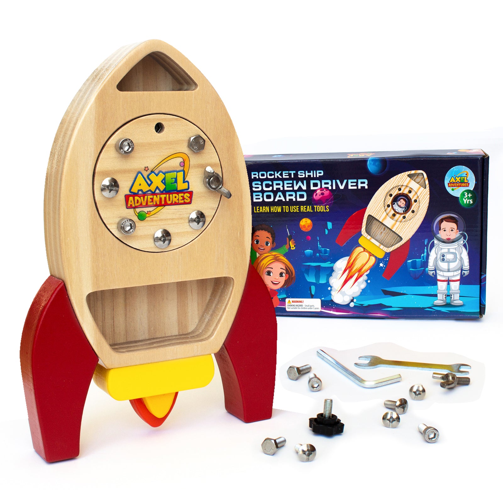 Montessori Screwdriver Board Set, Kids Busy Board Toy – Axel