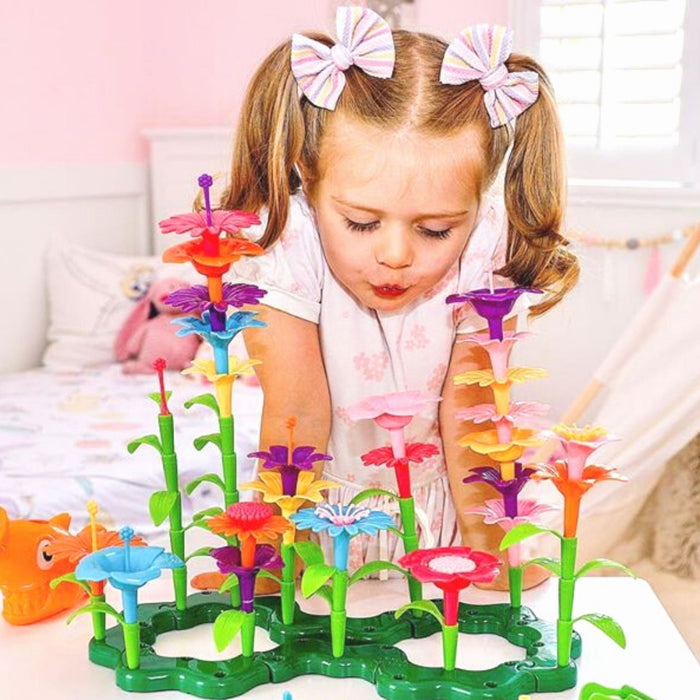 Flower Garden Building Toy, Build A Flower Garden Toddler Toy 110Pc