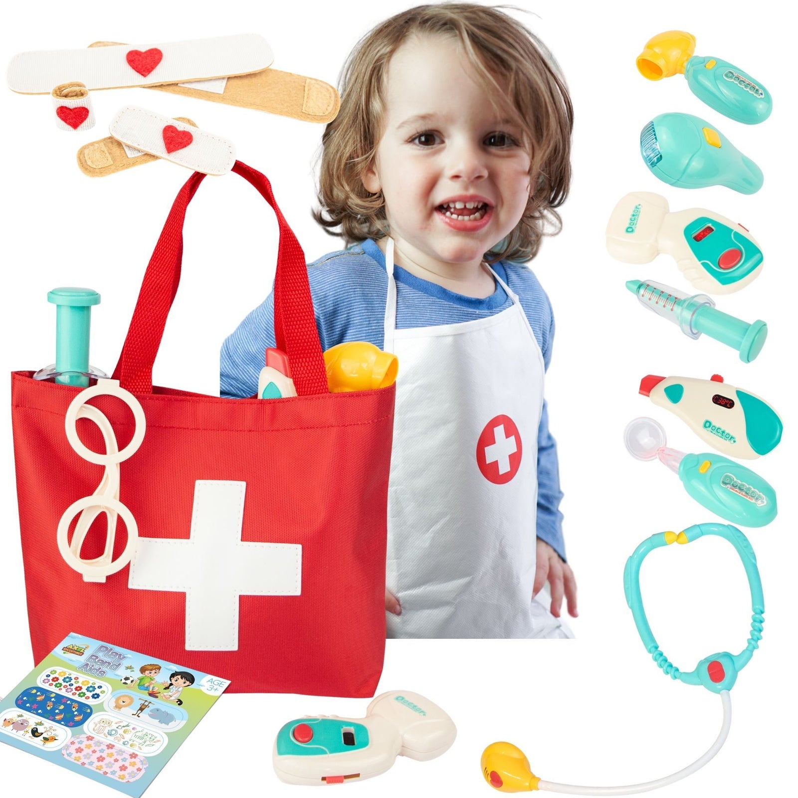 Doctor Kit for Kids, Toy Doctor Kit for toddlers 3-5