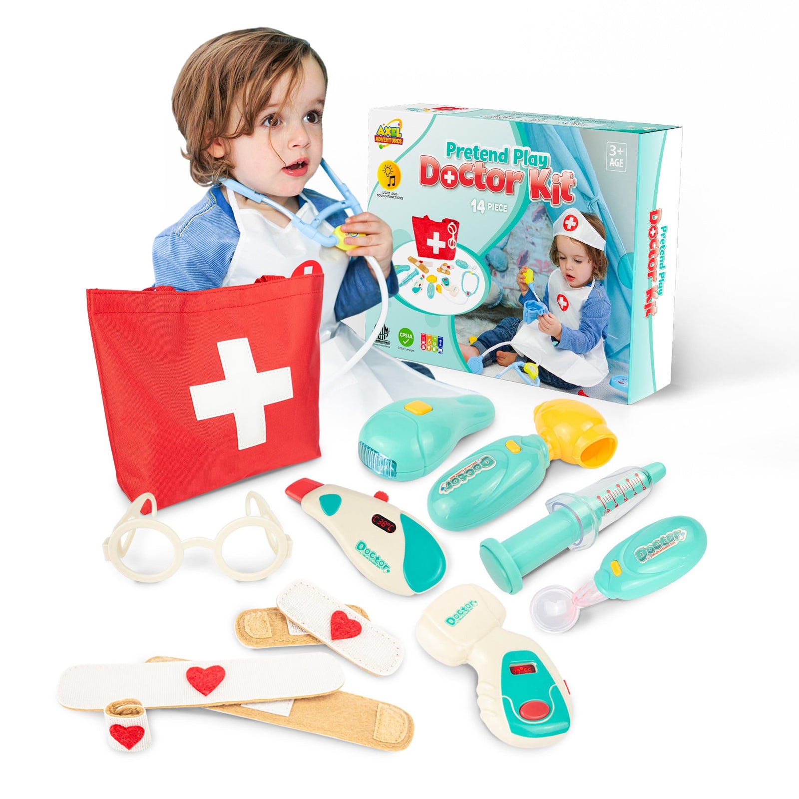 Doctor Kit for Kids, Toy Doctor Kit for toddlers 3-5 – Axel Adventures USA