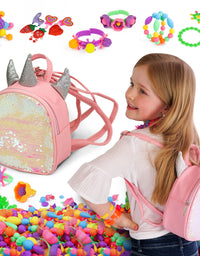 Girls Toy, Jewelry Making Kit, Girls Crafts, Jewellery Making Kit, Girls  Easter, Christmas Toy, Toy for Girls, Toddler Toy, Pop Beads 